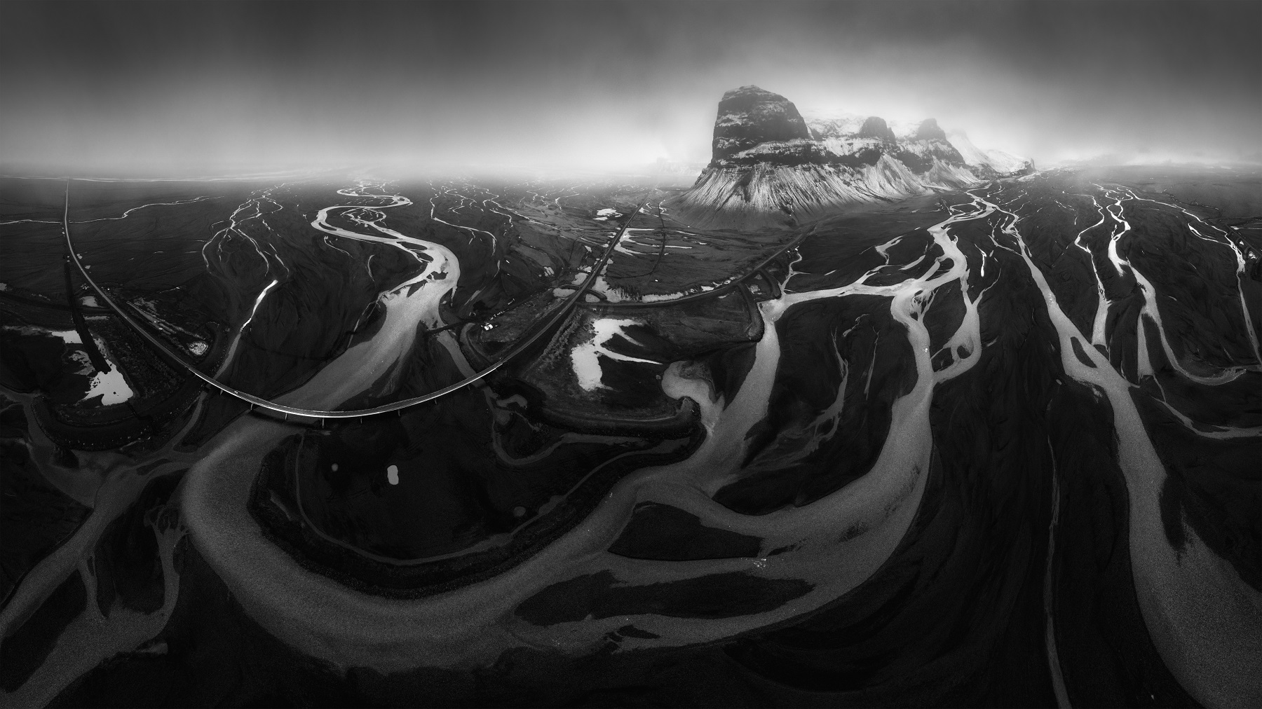 Black and White Photo Awards 2022 Landscape silver Mention -  Juan Lopez Ruiz - The land of water