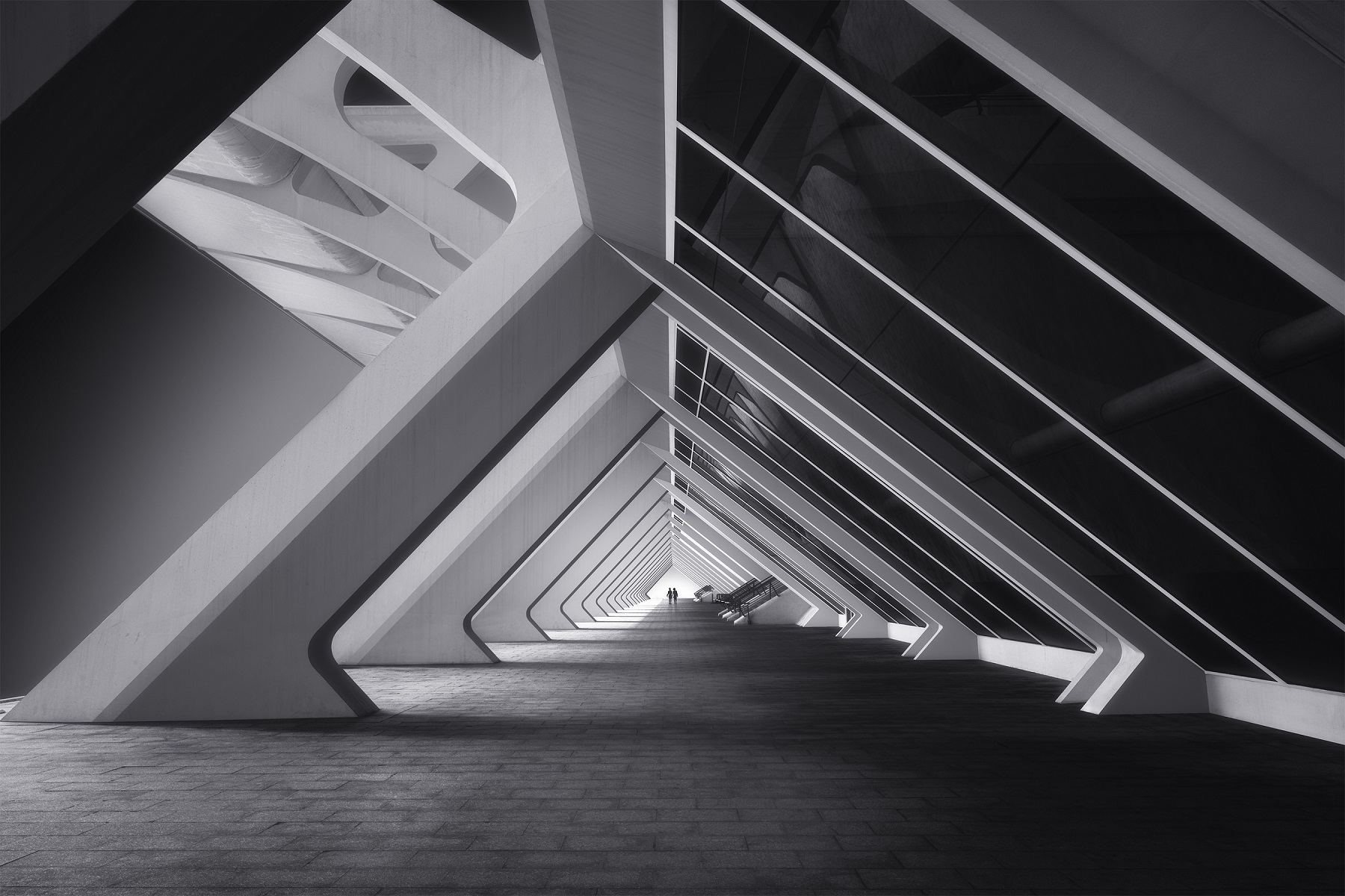 Category Architecture photo winner - Hector Ballester Ballester - A light at the end of the tunnel
