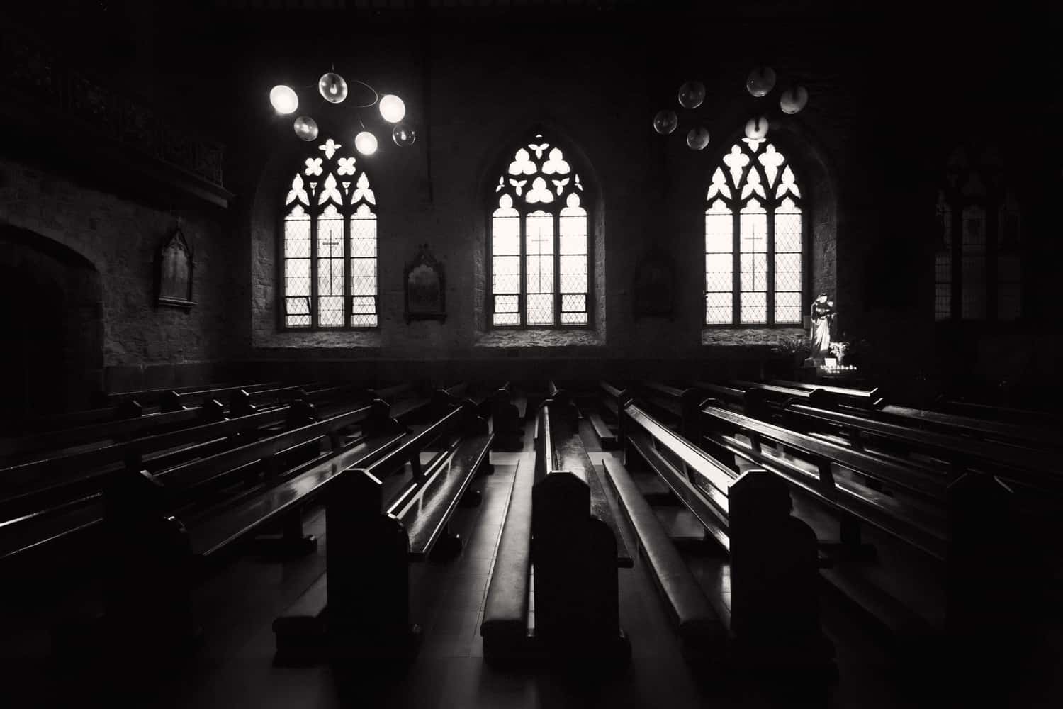 The Black Abbey, by John Hall, Architecture Golden Mention in the Black and White Photo Awards 2024