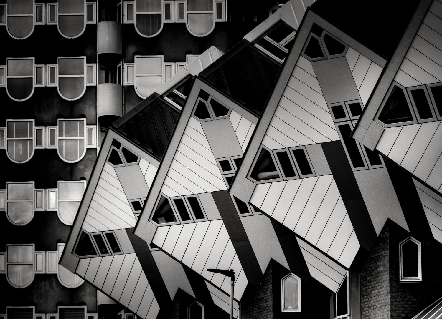 Black and White Photo Awards 2025 - Architecture Second Category Winner - Cubist Cityscape , by Martin Wacker