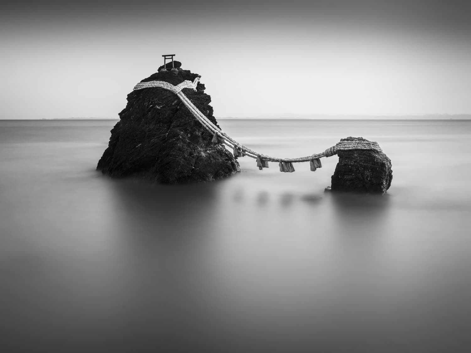 Black and White Photo Awards 2025 - Landscape Category Winner - The Wedded Rocks , by Robert Bolton