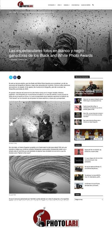 The Black and White Photo Awards 2024 in Photolari